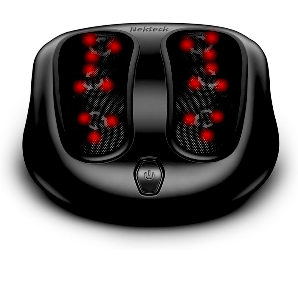 Nekteck Foot Massager with Heat, Shiatsu Heated Electric Kneading Foot Massager